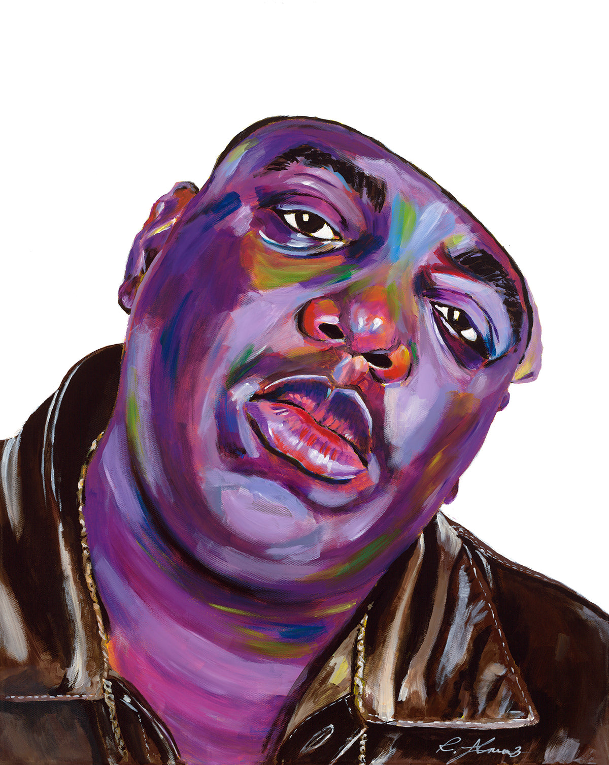 RA3-025 Notorious B.I.G., original painting by Ray Almon 3