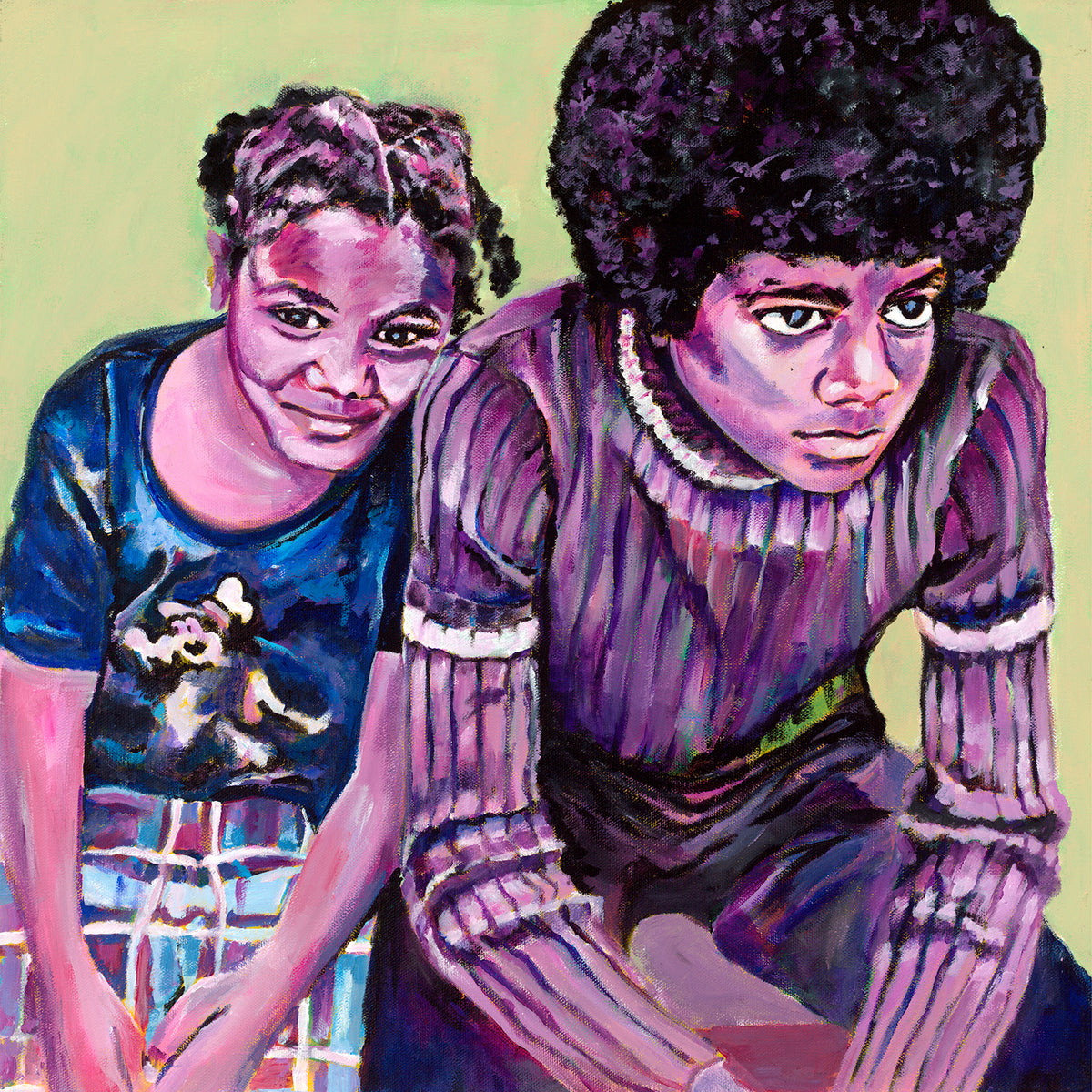 RA3-029 Michael & Janet, original painting by Ray Almon 3